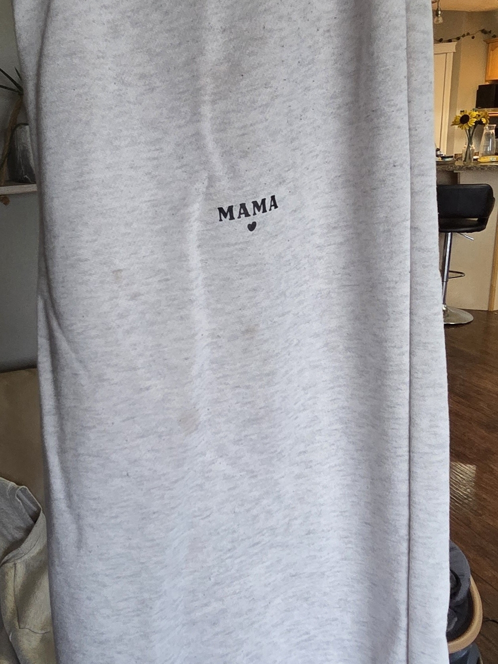 SHEIN Maternity MAMA Sweatshirt & Pants Set XL Grey - Picture 5 of 6